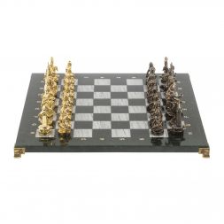 Шахматы настольные "Шахерезада" 40х40 см серый мрамор