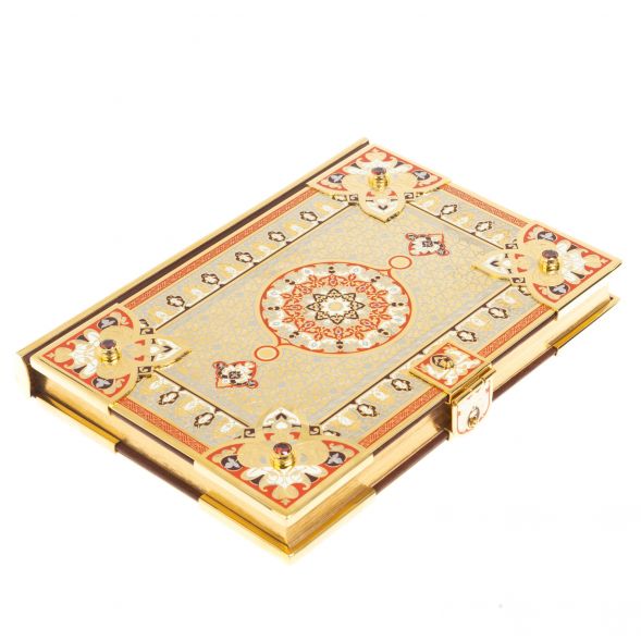 Коран с позолотой на арабском языке с четками 127576