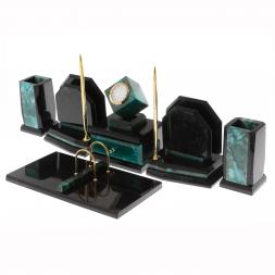 Письменный набор из змеевика &amp;quot;Куб&amp;quot;