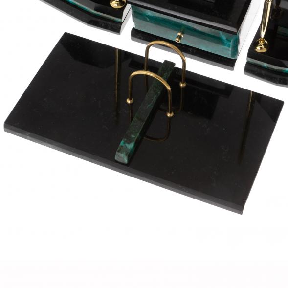 Письменный набор из змеевика &amp;quot;Куб&amp;quot; 129880