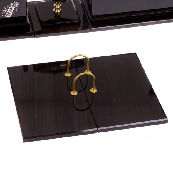 Письменный набор &amp;quot;Оптимал плюс&amp;quot; из черного обсидиана 126255