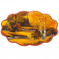 Панно с рисунком "Осень золотая" 45х29 см