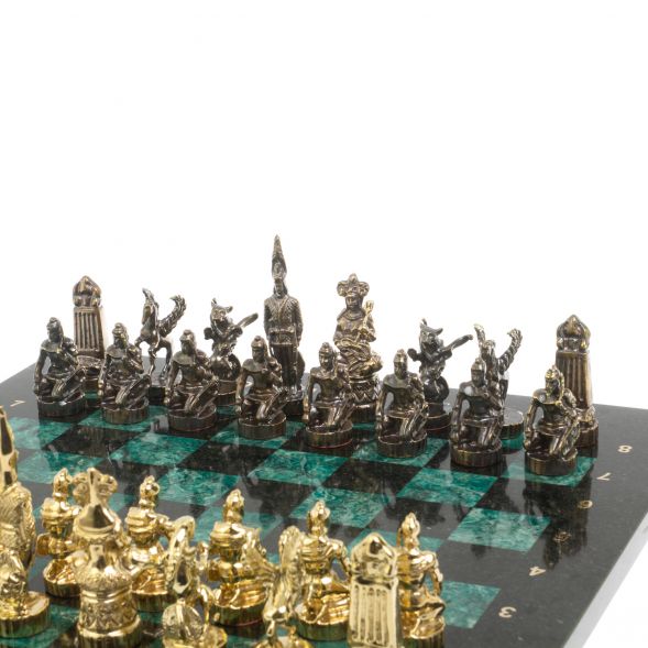 Шахматы подарочные &amp;quot;Шахерезада&amp;quot; 40х40 см шабровский змеевик 127261