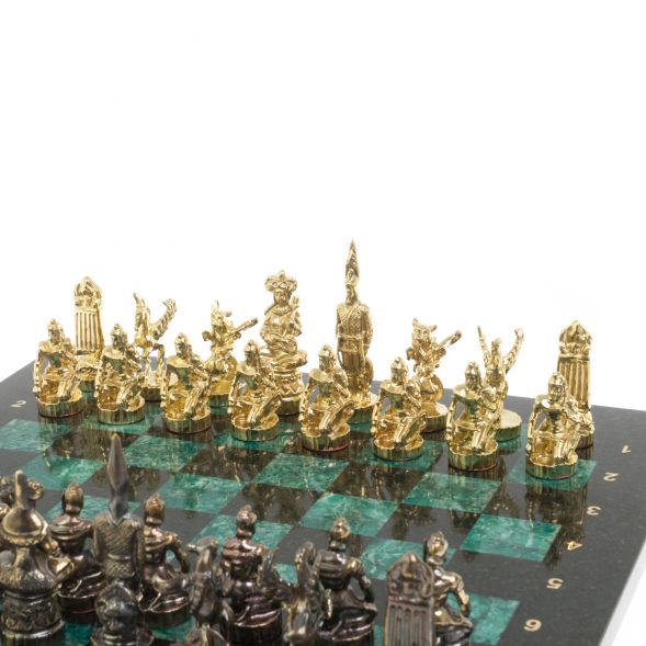 Шахматы подарочные &amp;quot;Шахерезада&amp;quot; 40х40 см шабровский змеевик 127261