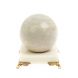 Шар 6 см из газганского мрамора на подставке 127660