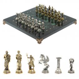 Шахматы &amp;quot;Атлас&amp;quot; доска 28х28 см шабровский змеевик