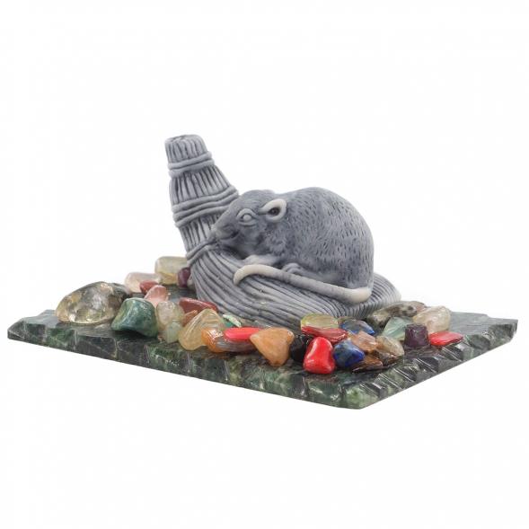 Сувенир из мрамолита &amp;quot;Крыса на венике&amp;quot; 120248