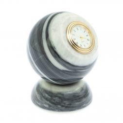 Настольные часы &amp;quot;Шар Антистресс&amp;quot; 8,5 см из мрамора