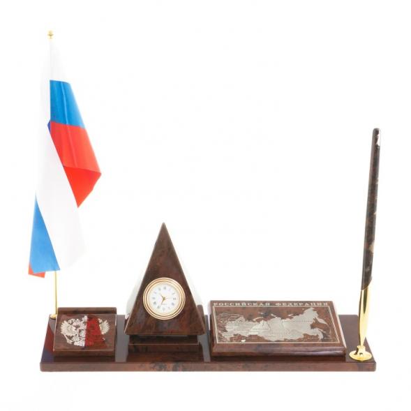 Мини-набор &amp;quot;Карта-пирамида&amp;quot; коричневый обсидиан 122377