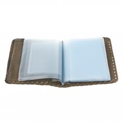 Подарочный набор &amp;quot;Автомобилист&amp;quot; обложка для автодокументов и ежедневник из коричневой кожи