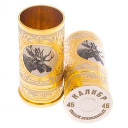 Набор из двух стопок &amp;quot;Лось&amp;quot; 40 мл Златоуст