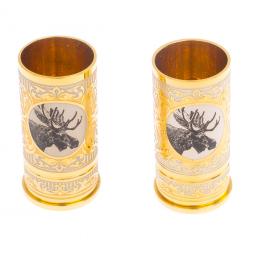 Набор из двух стопок &amp;quot;Лось&amp;quot; 40 мл Златоуст