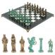 Шахматы &amp;quot;Александр Македонский&amp;quot; фигуры бронза / патина  доска 36х36 см мрамор 128366