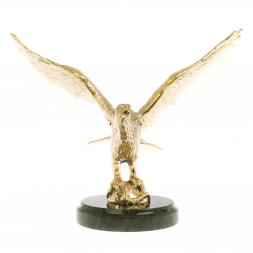 Бронзовая статуэтка &amp;quot;Орел на взлете&amp;quot; нефрит