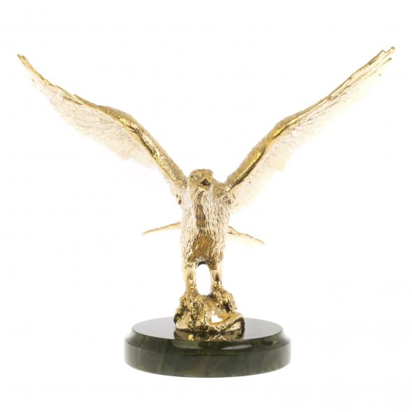 Бронзовая статуэтка &amp;quot;Орел на взлете&amp;quot; нефрит 129265