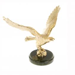 Бронзовая статуэтка &amp;quot;Орел на взлете&amp;quot; нефрит