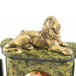 Письменный прибор "Лев" из бронзы и змеевика