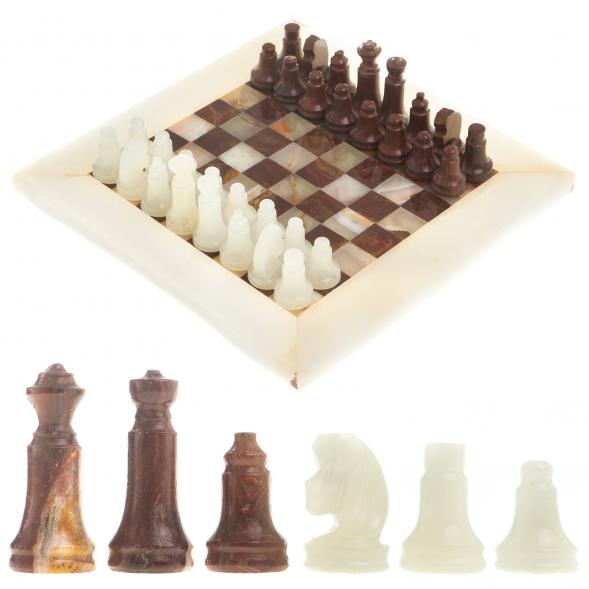 Шахматы &amp;quot;Сувенирные&amp;quot; камень оникс доска 20х20 см 123975