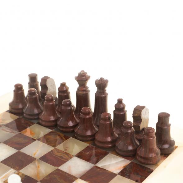 Шахматы &amp;quot;Сувенирные&amp;quot; камень оникс доска 20х20 см 123975