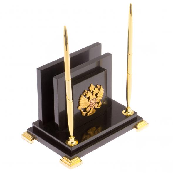 Набор для офисного стола &amp;quot;Визир&amp;quot; с гербом России 125815