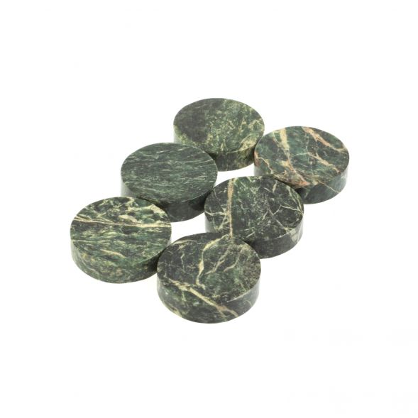 Камни для виски &amp;quot;Фишки&amp;quot; из шабровского змеевика 6 шт 127421