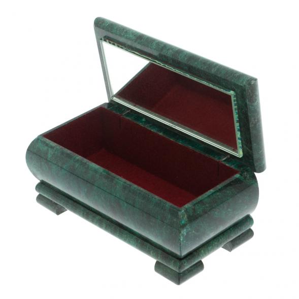 Шкатулка &amp;quot;Горная река&amp;quot; из змеевика 16х8х7,5 см 128287