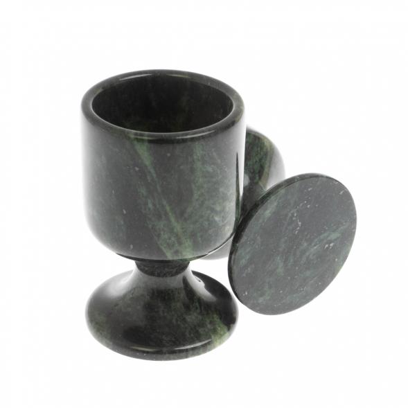 Набор рюмок 2 шт из змеевика 40 мл / 4,5х4,5х7 см 129679