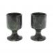 Набор рюмок 2 шт из змеевика 40 мл / 4,5х4,5х7 см 129679