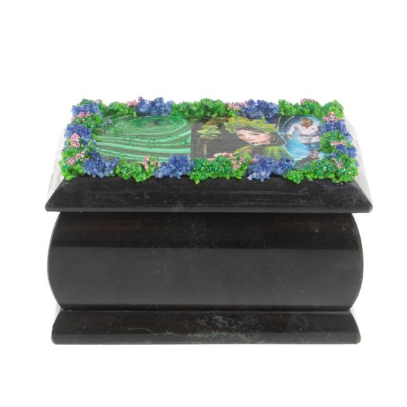 Шкатулка &amp;quot;Хозяйка медной горы / Данила Мастер&amp;quot; змеевик 10х6,5х6 см 127265