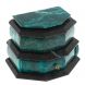 Ларец для украшений камень змеевик 19х13х13,5 см 127823