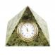Настольные часы &amp;quot;Пирамида&amp;quot; из камня змеевик 8х8х7 см 121005