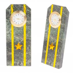 Часы &amp;quot;Погон майор таможни&amp;quot; камень змеевик