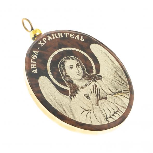 Кулон «Ангел Хранитель» из обсидиана