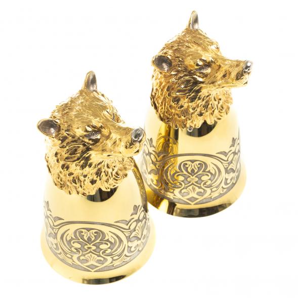 Стопки перевертыши &amp;quot;Волк&amp;quot; 70 мл 2 шт Златоуст 123621