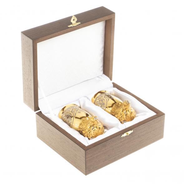 Стопки перевертыши &amp;quot;Волк&amp;quot; 70 мл 2 шт Златоуст 123621