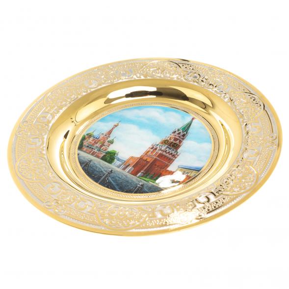 Тарелка сувенирная &amp;quot;Москва Красная площадь&amp;quot; 12 см Златоуст 123335