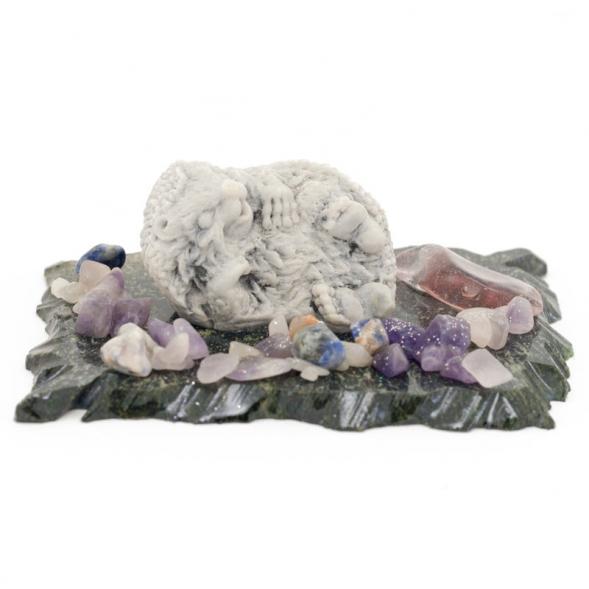 Сувенир из мрамолита &amp;quot;Ежик лежит&amp;quot; 116297