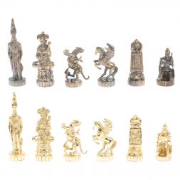 Шахматы "Шахерезада" доска 40х40 см мрамор шабровский змеевик