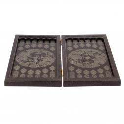 Каменные нарды "Дракон" из габбро-диабаза