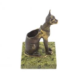 Статуэтка карандашница "Кошка сфинкс" бронза