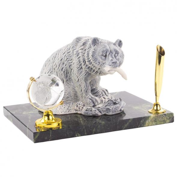 Подставка под ручку &amp;quot;Медведь с рыбой&amp;quot; 120625