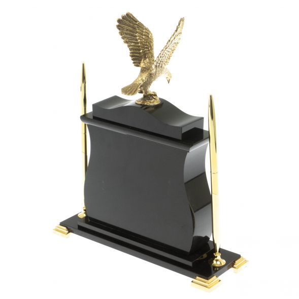 Часы настольные &amp;quot;Орел&amp;quot; из яшмы 129269