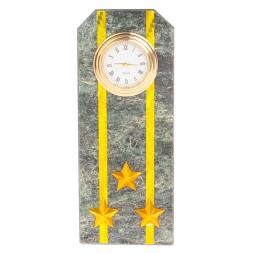 Часы "Погон полковник таможни" камень змеевик