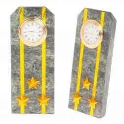 Часы "Погон полковник таможни" камень змеевик