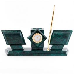 Письменный прибор из камня змеевик &amp;quot;Канцлер&amp;quot;