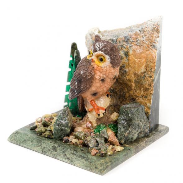 Сувенир из змеевика &amp;quot;Филин&amp;quot; 116532