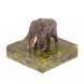 Статуэтка из бронзы &amp;quot;Мамонт&amp;quot; на подставке из змеевика 125202