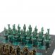 Шахматы &amp;quot;Александр Македонский&amp;quot; фигуры бронза / патина 36х36х см змеевик 128371