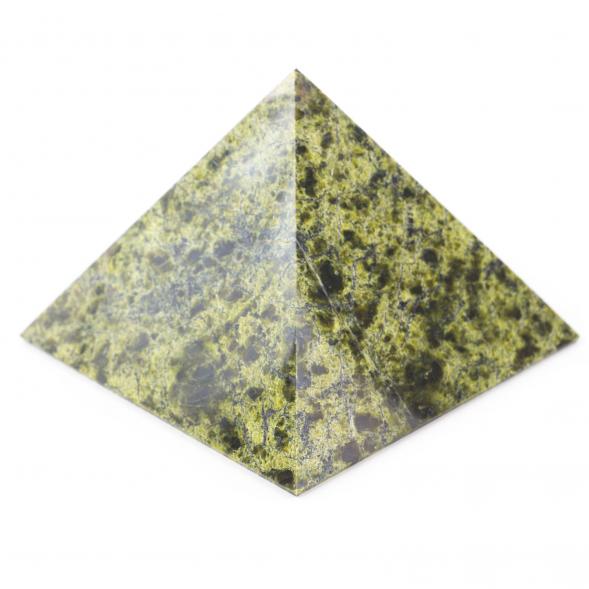 Пирамида из змеевика 10х10х7,5 см 121341