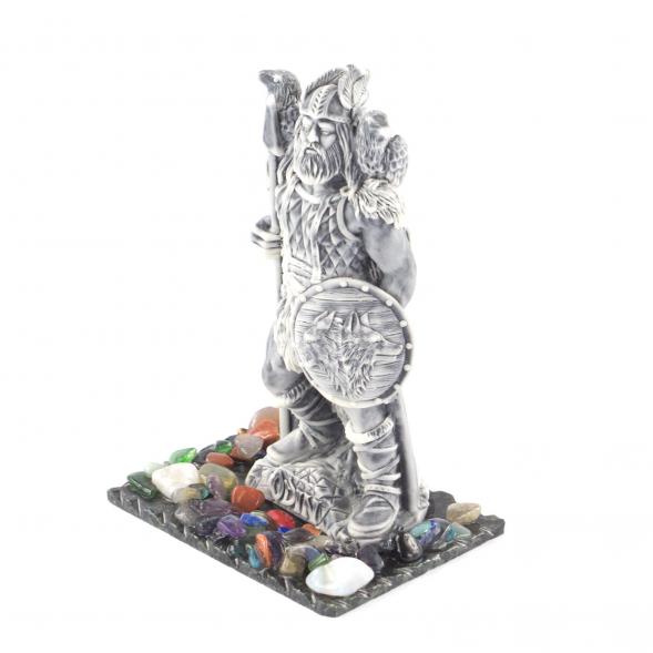 Сувенир &amp;quot;Один&amp;quot; из мрамолита на подставке из змеевика 121197